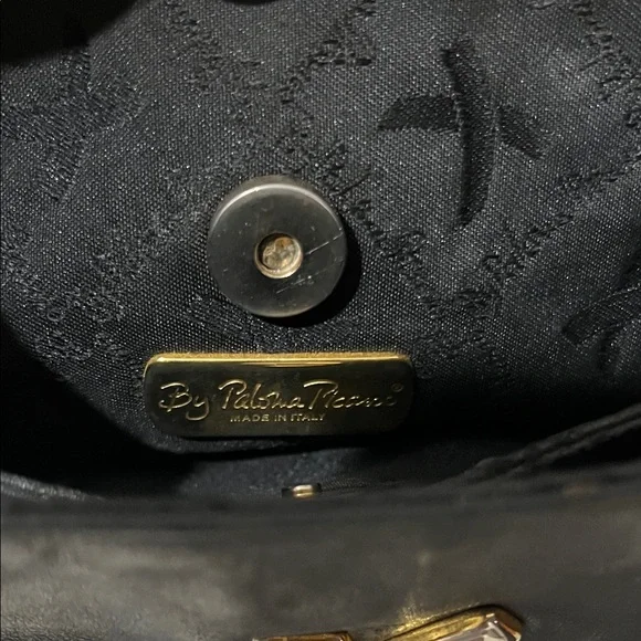 Paloma Picasso Black Crossbody Bag with Gold Accent - Picture 3 of 5